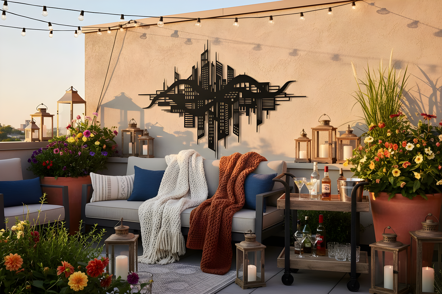 The City Resonance | Metal Wall Art