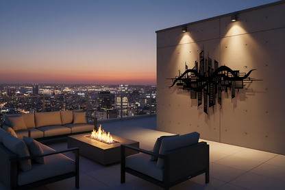 The City Resonance | Metal Wall Art
