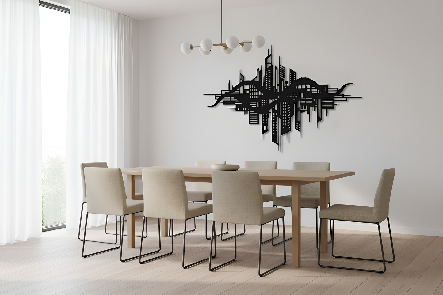 The City Resonance | Metal Wall Art