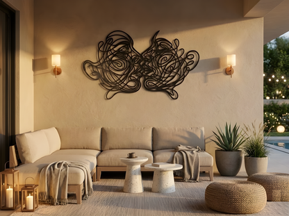 The Mirror Kiss | Metal Wall Art