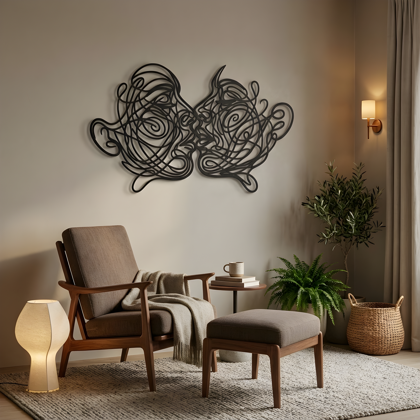 The Mirror Kiss | Metal Wall Art