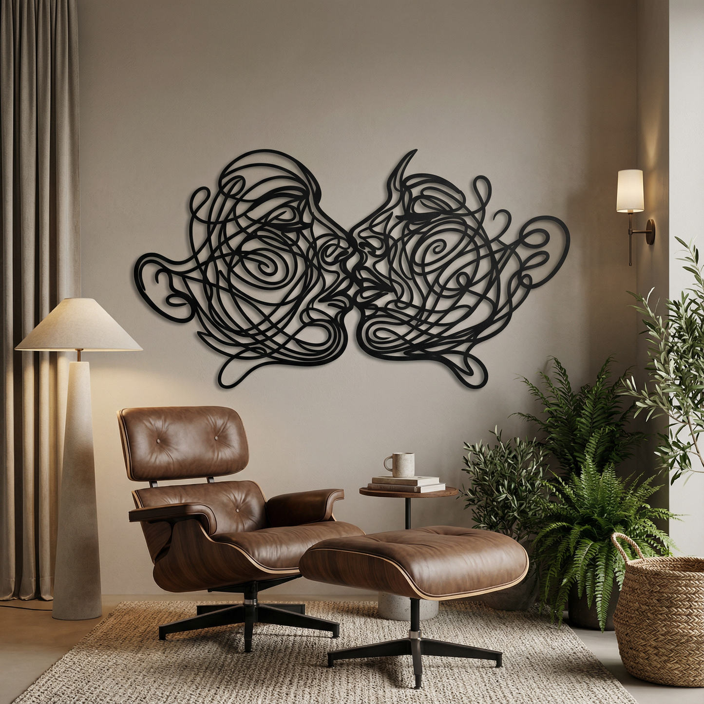 The Mirror Kiss | Metal Wall Art