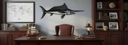 Bluewater Spearfin | Metal Wall Art