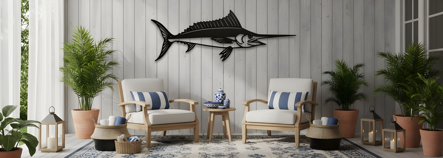 Bluewater Spearfin | Metal Wall Art