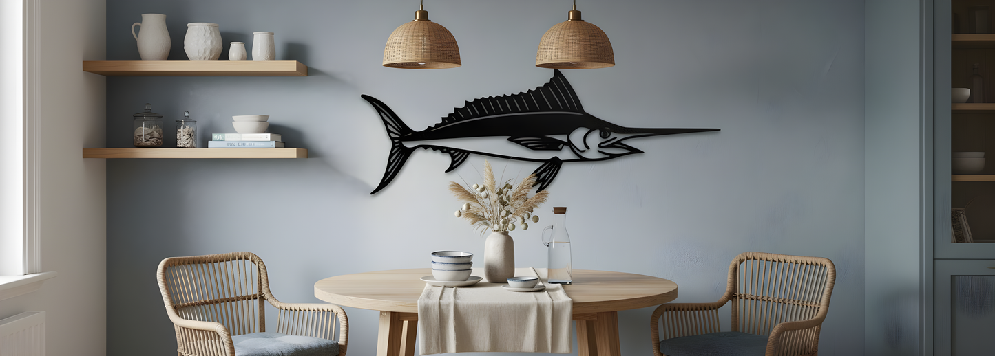 Bluewater Spearfin | Metal Wall Art
