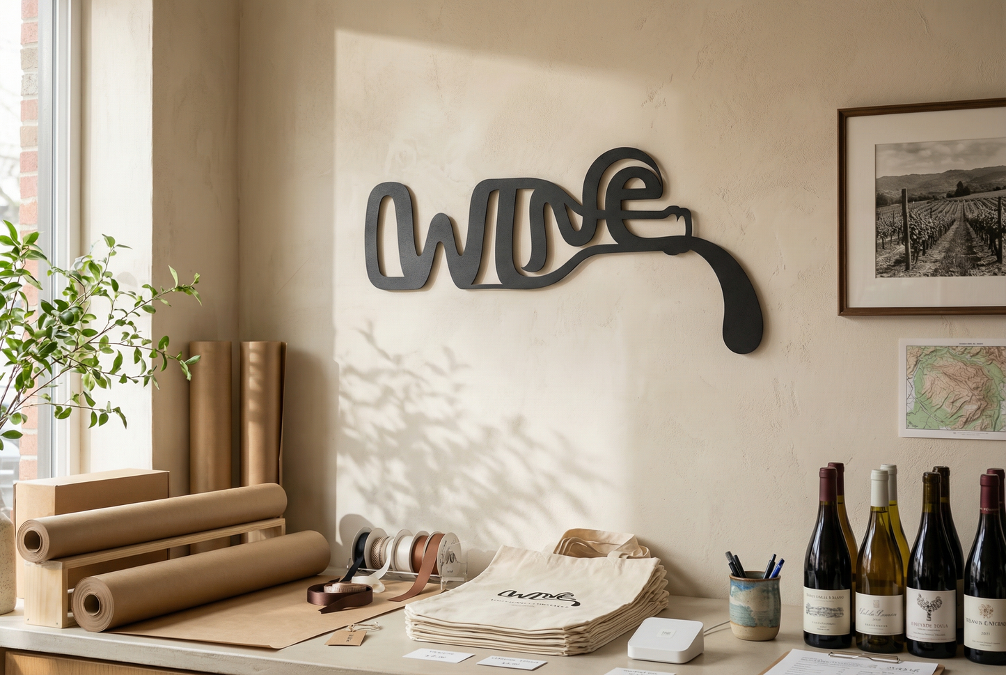 Cork & Script Emblem