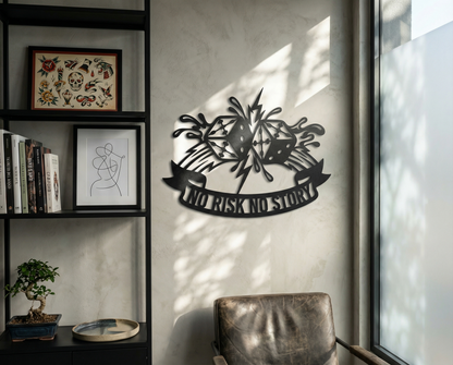 No Risk No Story Dice Crest