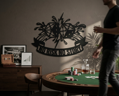 No Risk No Story Dice Crest