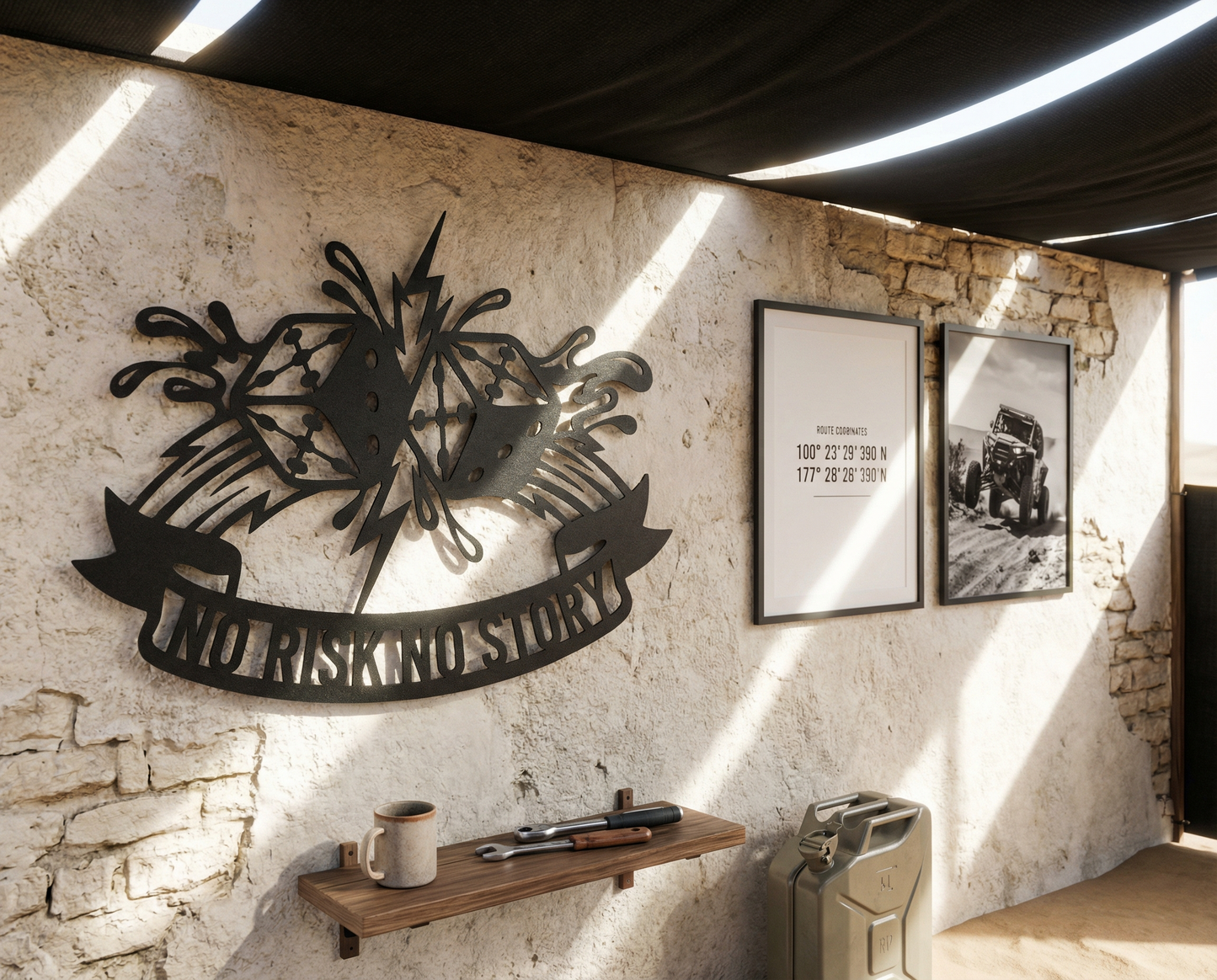 No Risk No Story Dice Crest