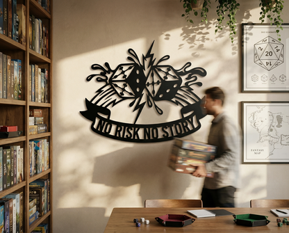 No Risk No Story Dice Crest