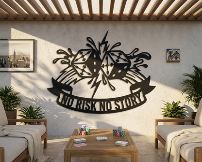 No Risk No Story Dice Crest