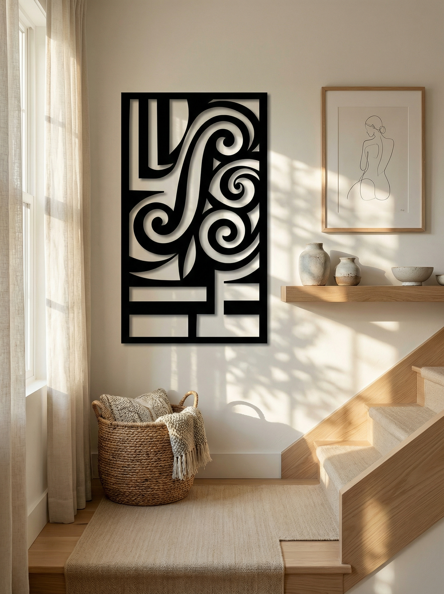 Scrollwork Cipher Panel