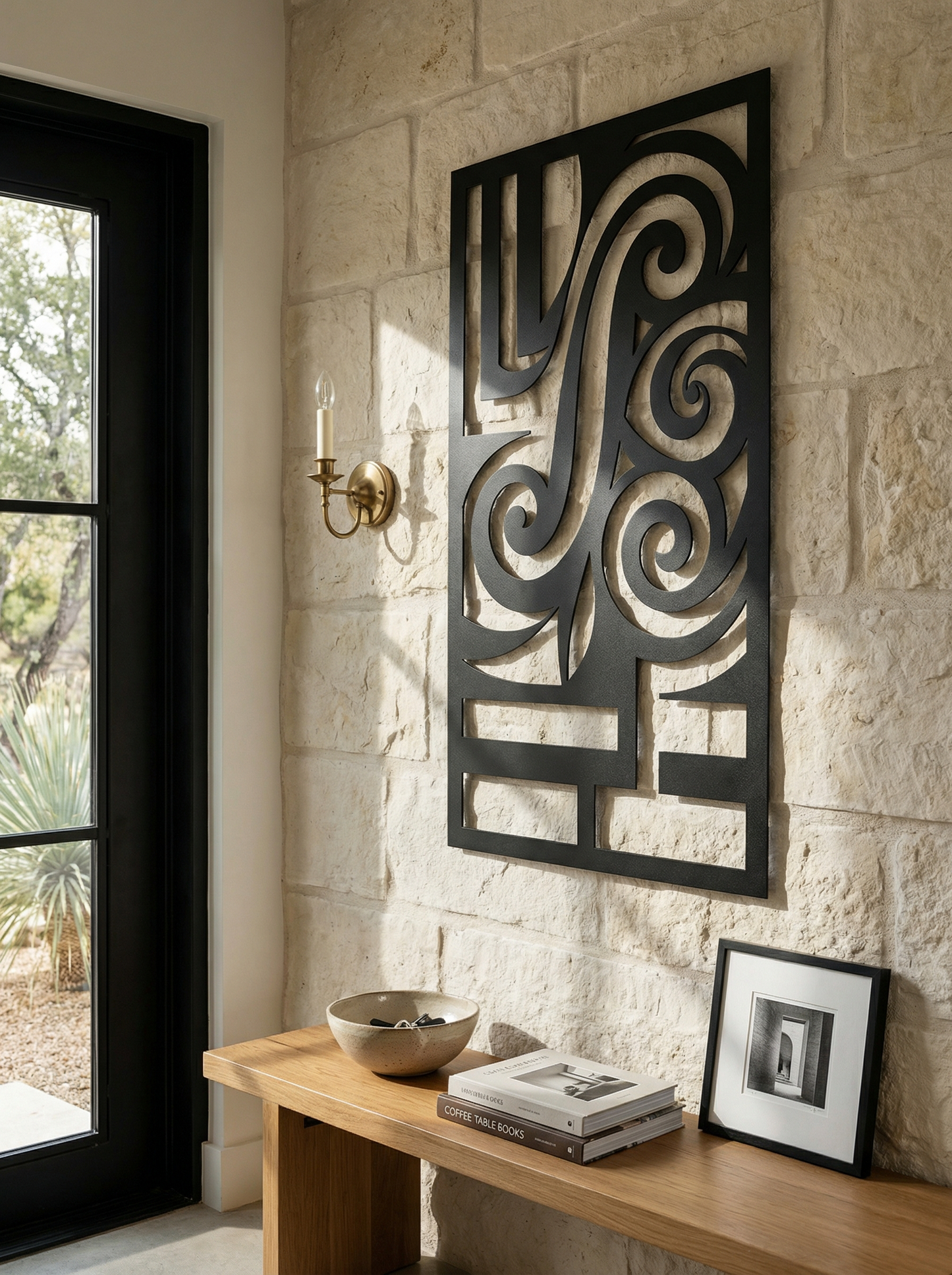 Scrollwork Cipher Panel