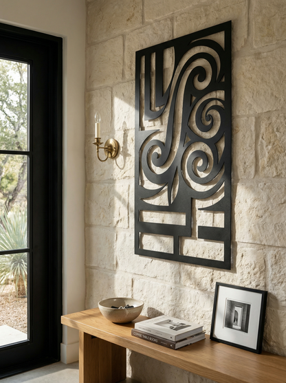 Scrollwork Cipher Panel