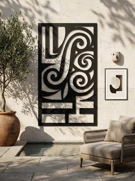 Scrollwork Cipher Panel