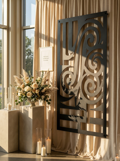 Scrollwork Cipher Panel