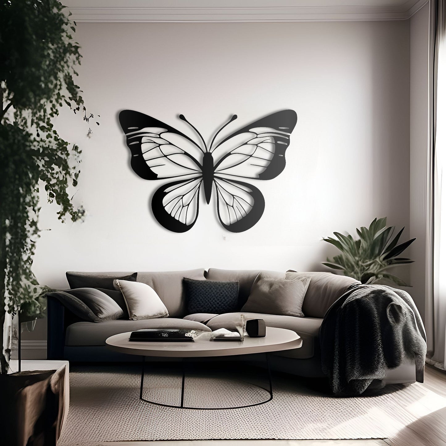 A Garden of Butterflies Outdoor Metal Wall Art