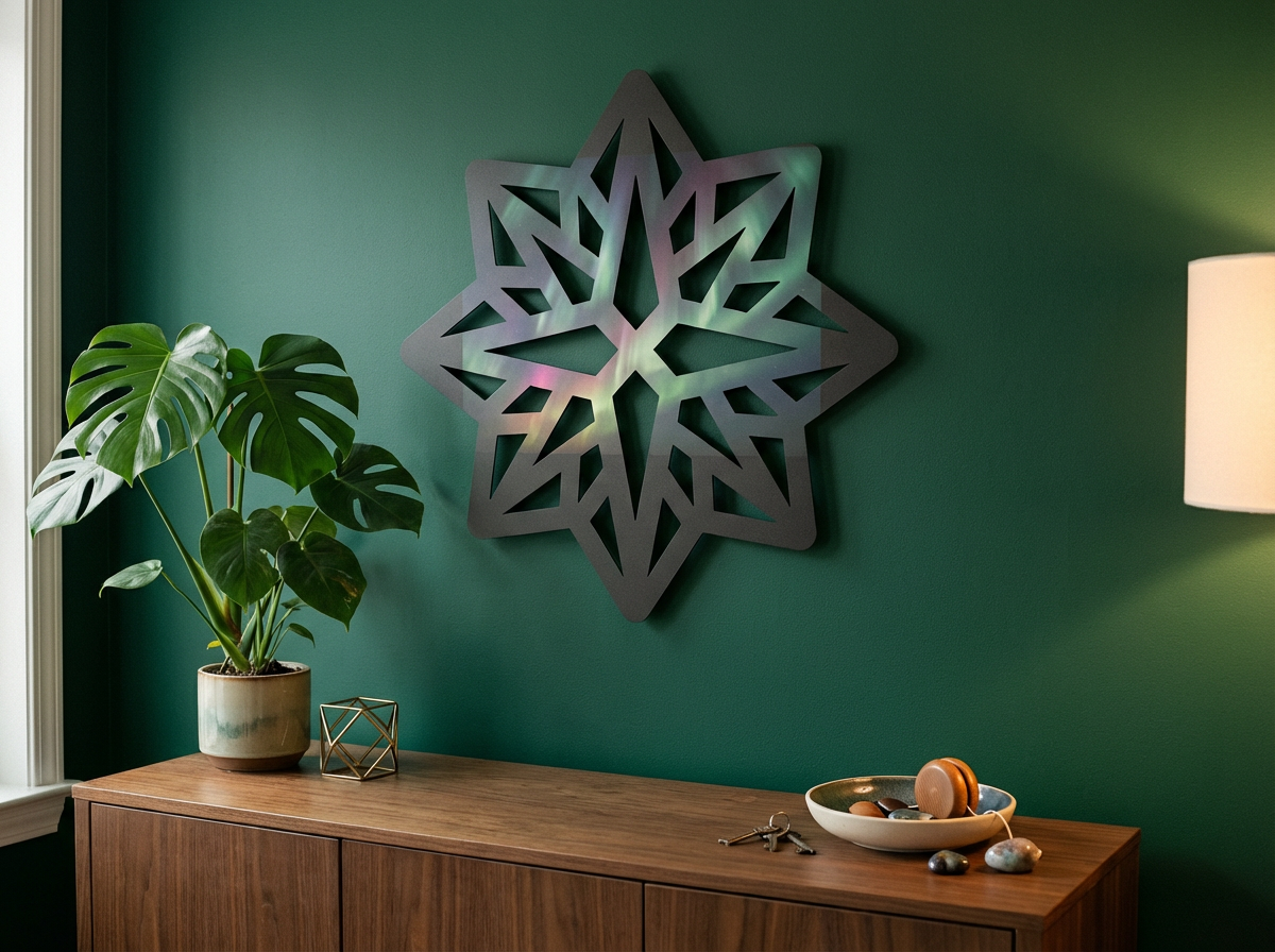 Décoration murale en métal 1:1 80 % UV