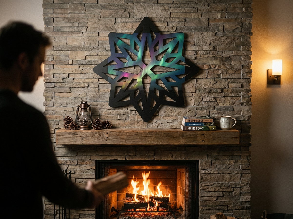 Décoration murale en métal 1:1 80 % UV