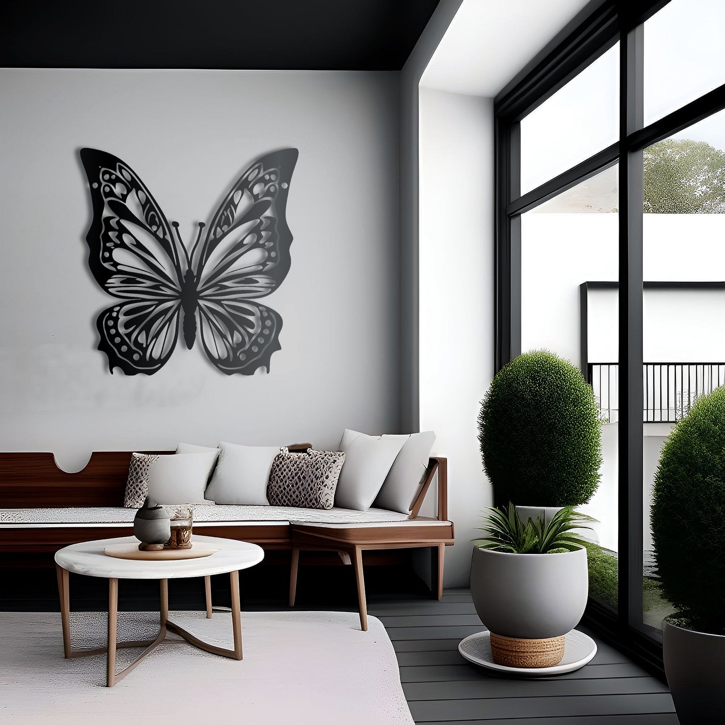 Butterfly Bouquet Large Metal Wall Art