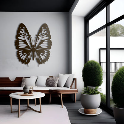 Butterfly Dreamscape Metal Wall Art for Living Room