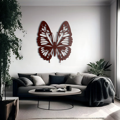 Butterfly Dreamscape Metal Wall Art for Living Room