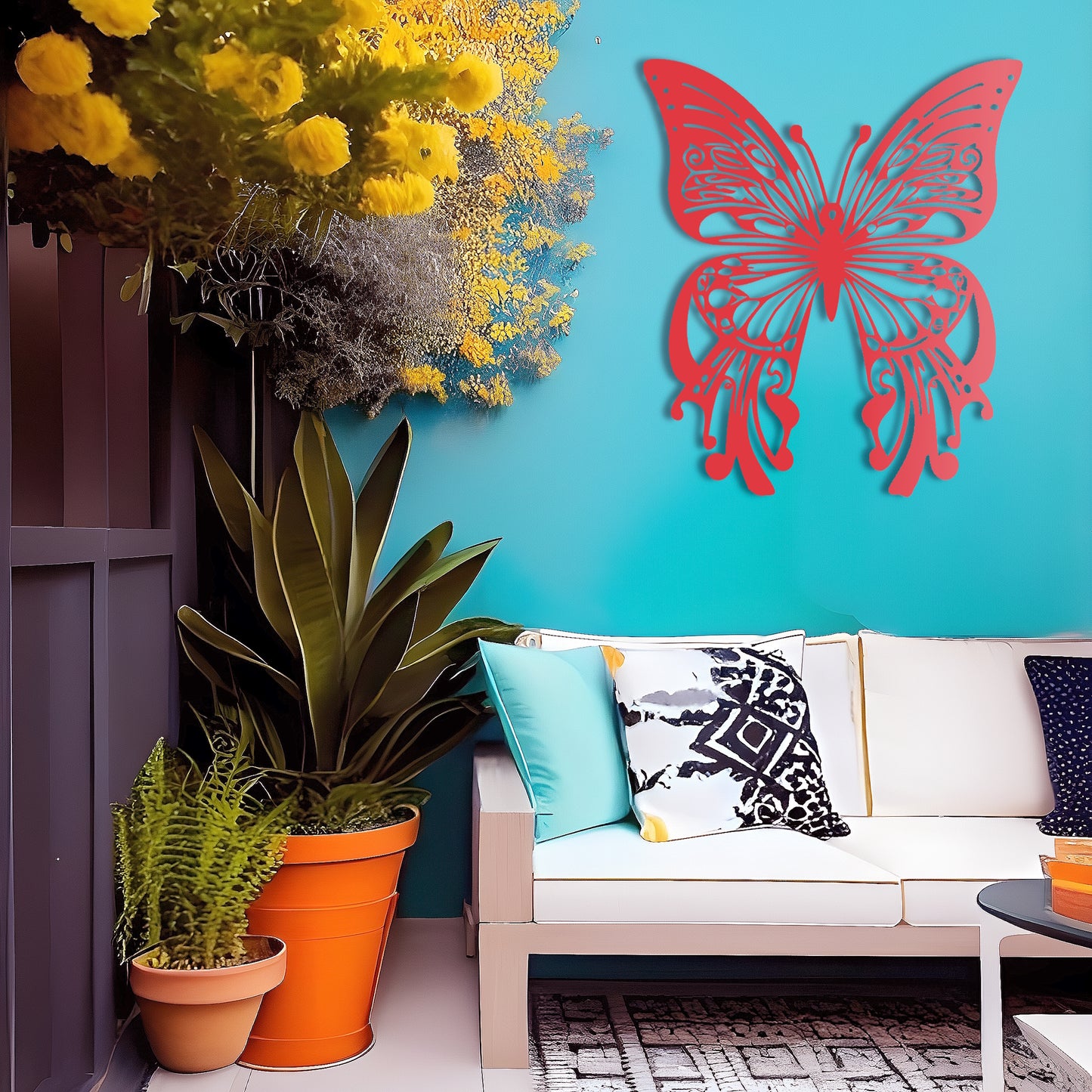 Butterfly Oasis Metal Wall Art