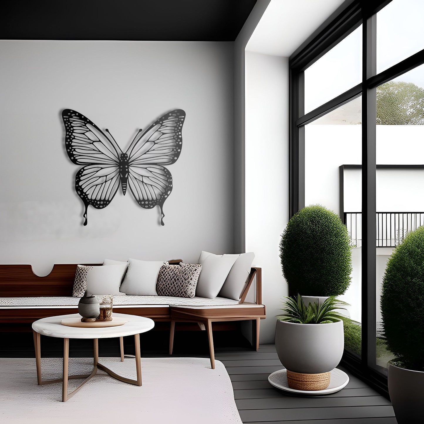 Butterfly Symmetrical Metal Wall Art