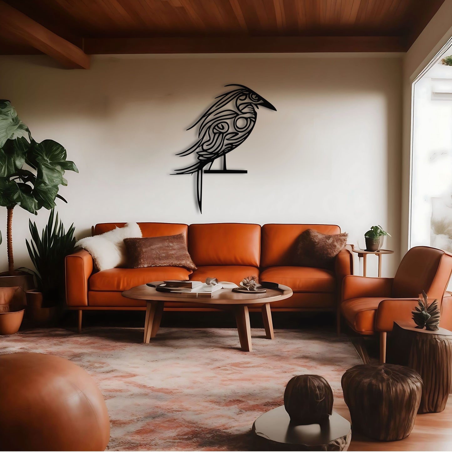 鮮やかな様式化されたシルエットのケルト スタイルの鳥のイラスト
