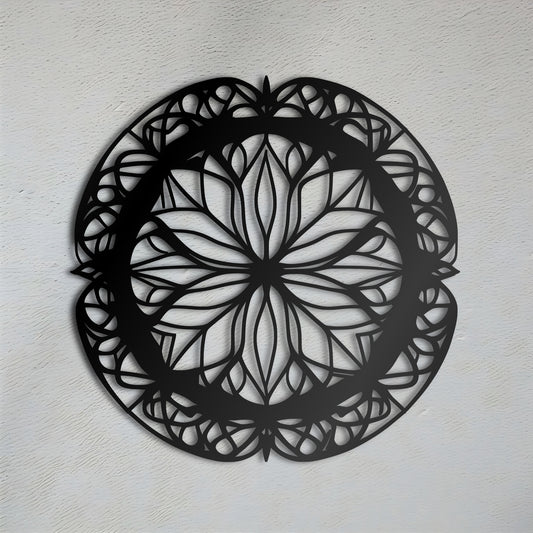 Circular Mandala Wall Art - Symmetrical Generative Art