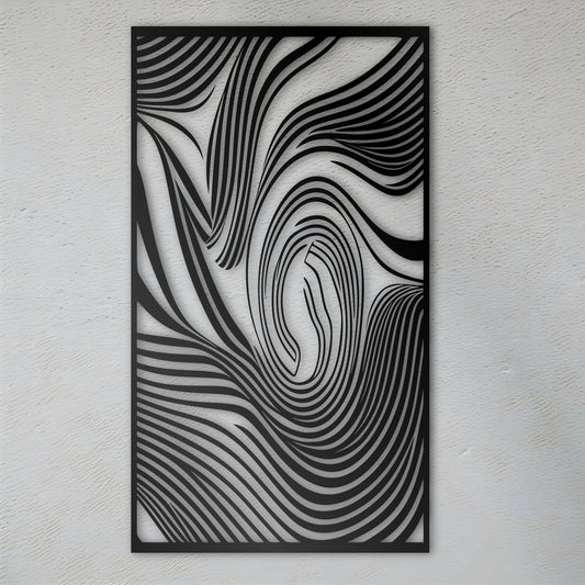 Coherent Soft Organic Abstraction - Abstract Metal Wall Art
