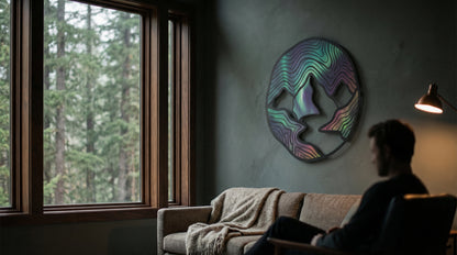 Décoration murale en métal 1:1 80 % UV