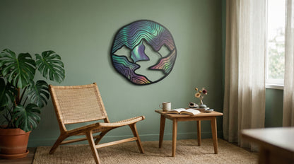 Décoration murale en métal 1:1 80 % UV