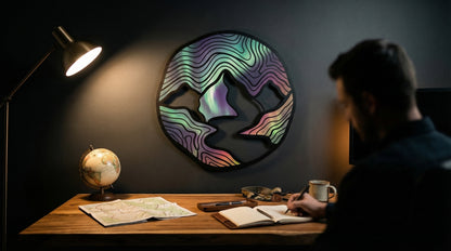 Décoration murale en métal 1:1 80 % UV