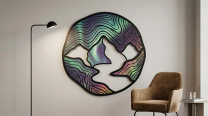 Décoration murale en métal 1:1 80 % UV