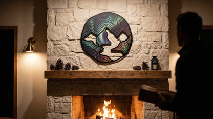 Décoration murale en métal 1:1 80 % UV