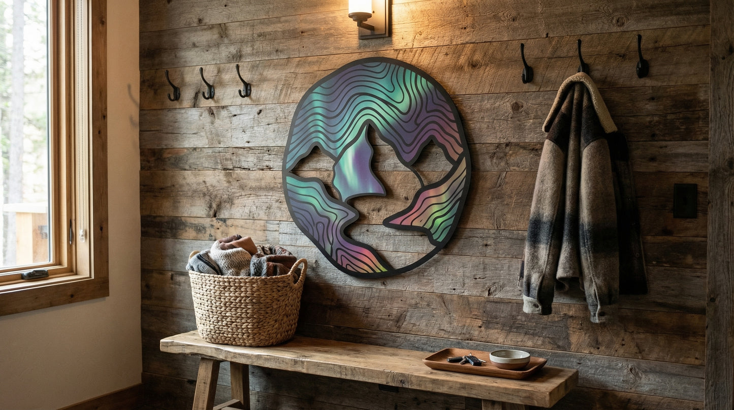 Décoration murale en métal 1:1 80 % UV