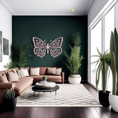 Elegant Euphoria Metal Butterfly Wall Decor