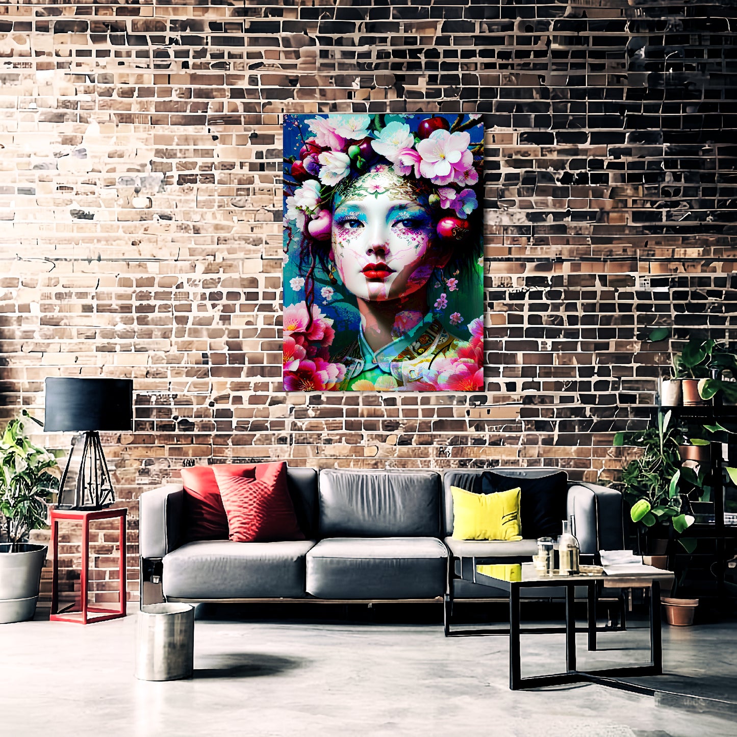 Enchanted Geisha Fantasy Art Metal Poster