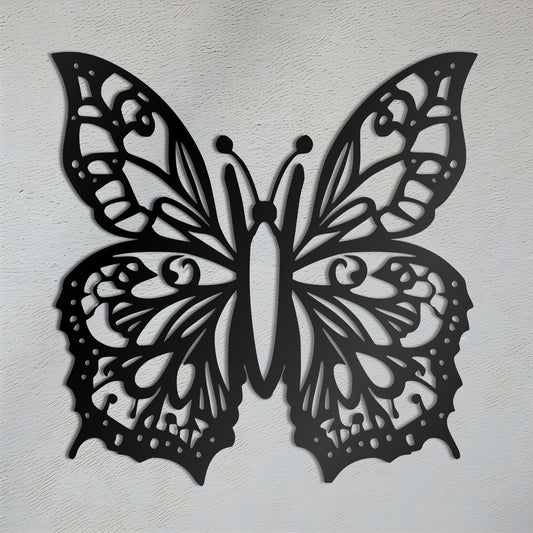Fluttering Beauty Outdoor Metal Wall Art