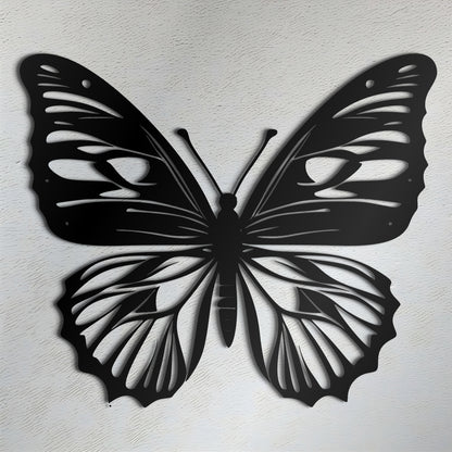 Graceful Garden Large Metal Butterfly Wall Art