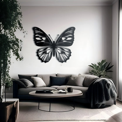 Graceful Garden Large Metal Butterfly Wall Art