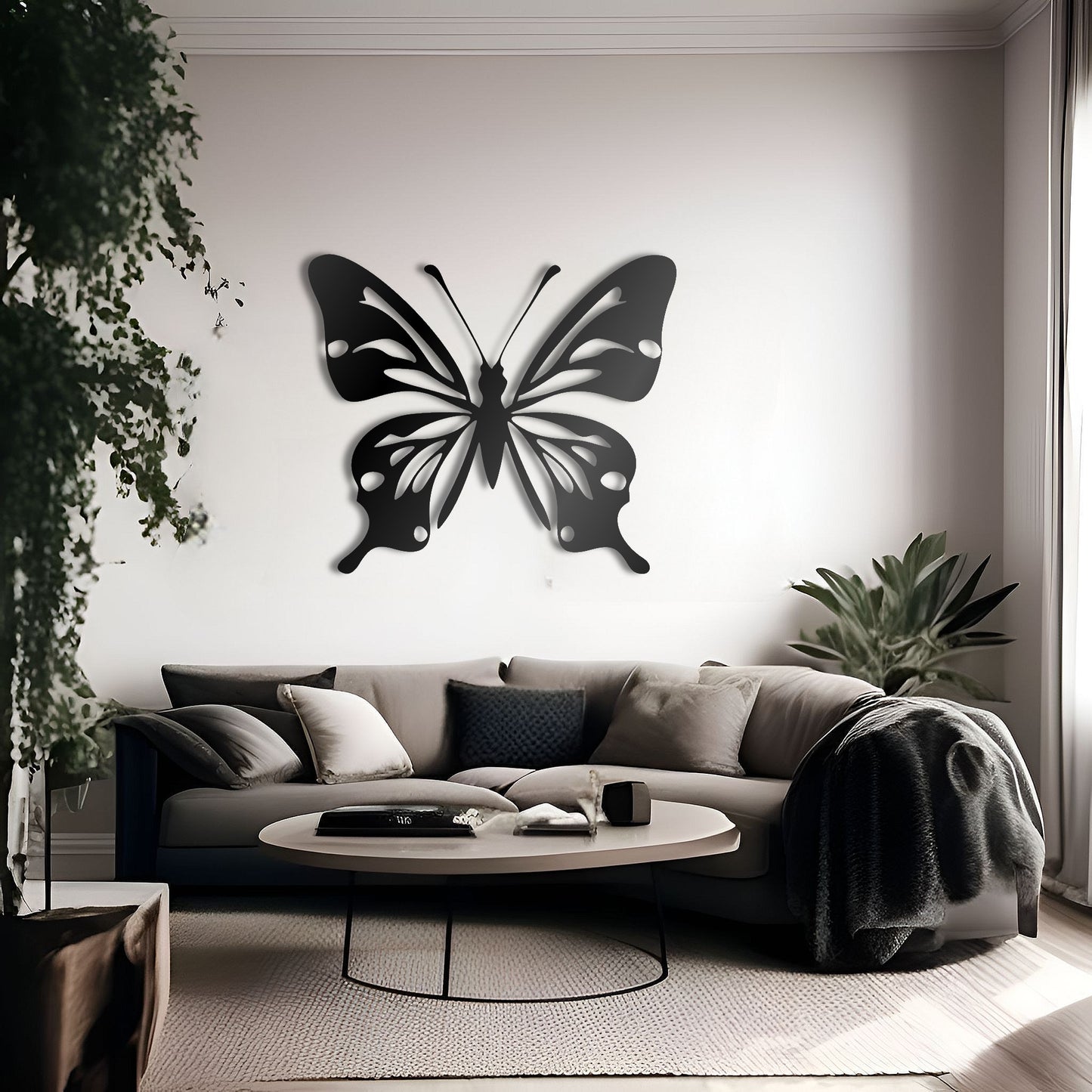 Intricate Wings Butterfly Metal Wall Art