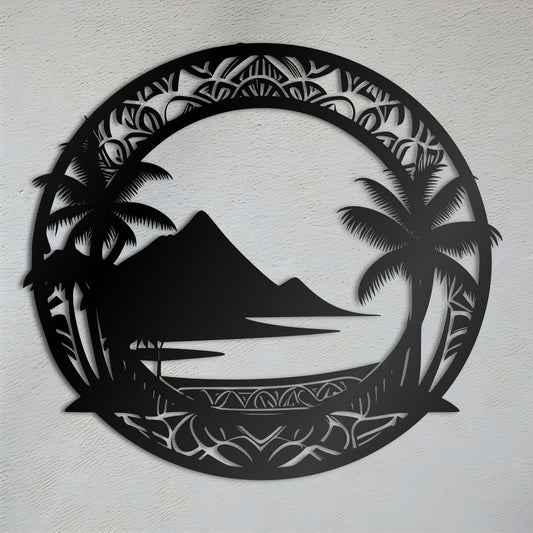 Island Oasis Metal Artwork