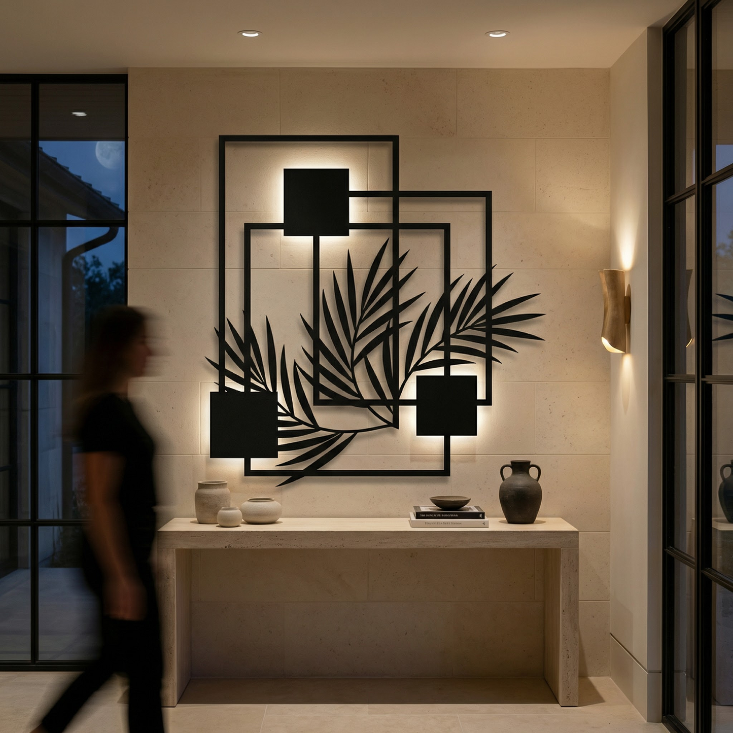 Fronds in Frame (LED) | Leaves & Botanicals