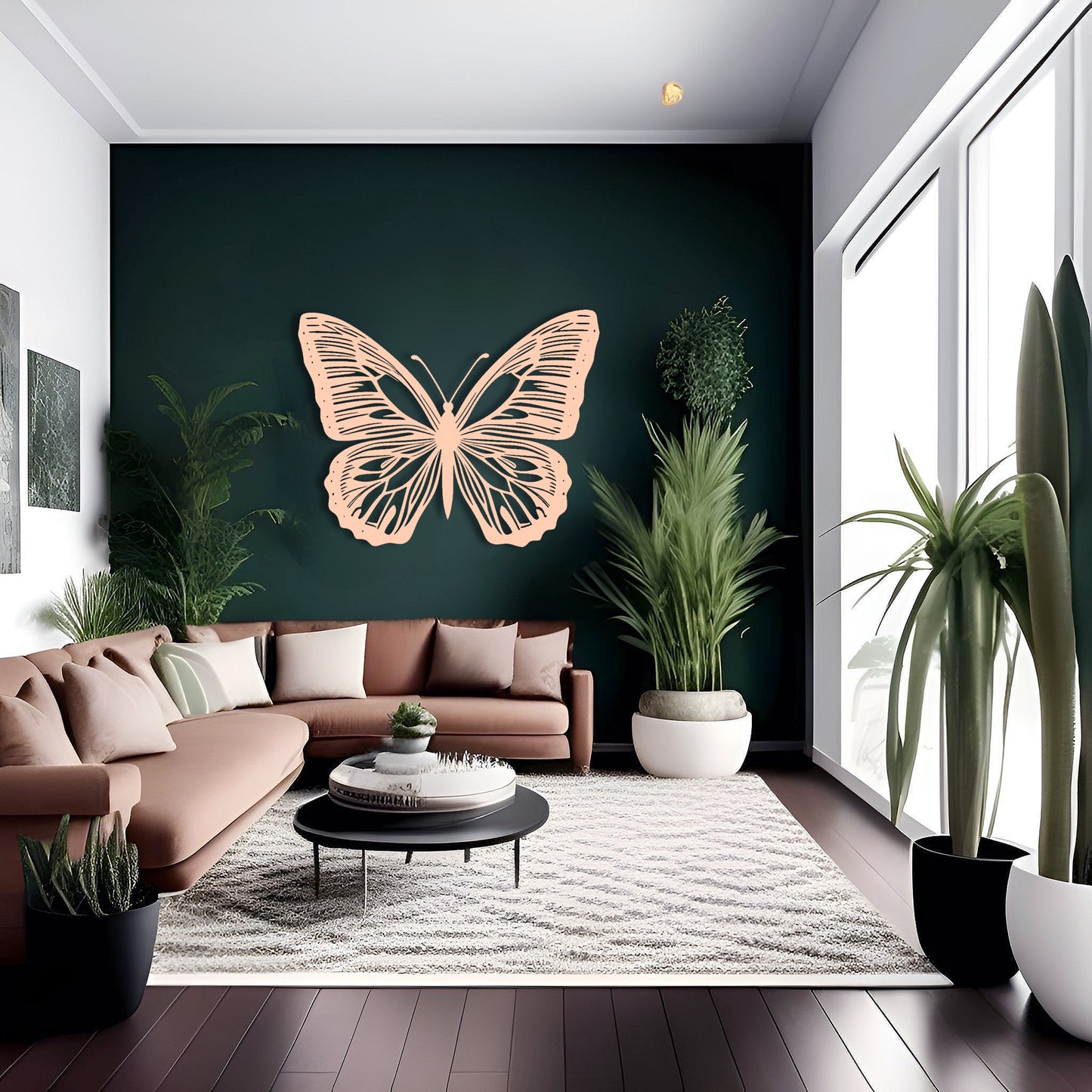 Majestic Beauty Metal Butterfly Wall Art