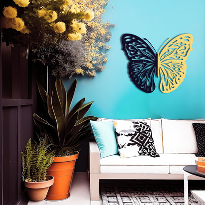 Majestic Monarch Metal Butterfly Wall Decor