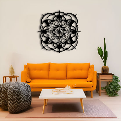 Mandala Flower Dreamcatcher Metal Wall Art