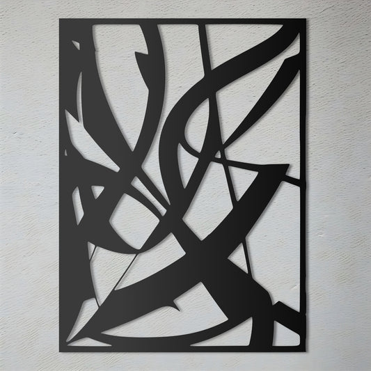 Metal Wall Art - Abstract Drawing Inspired by Albert Gleizes