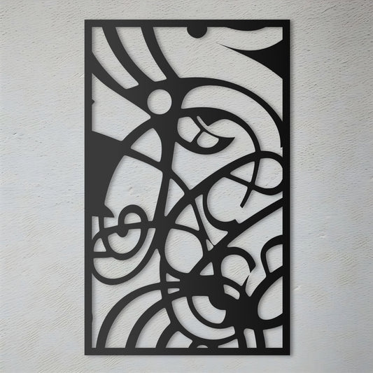 Metal Wall Art - Abstract Drawing Inspired by Pedro Álvarez Castelló